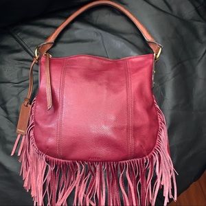 Pre-Owned Fossil Molly Fringe Wine